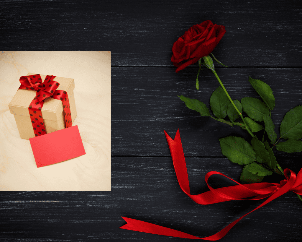 Rose and gift picture